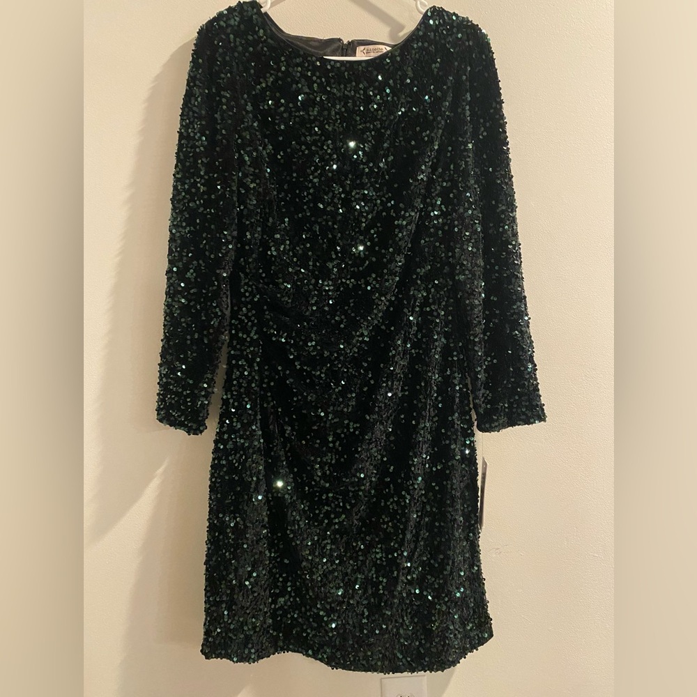 Gorgeous emerald green sequin dress size 10